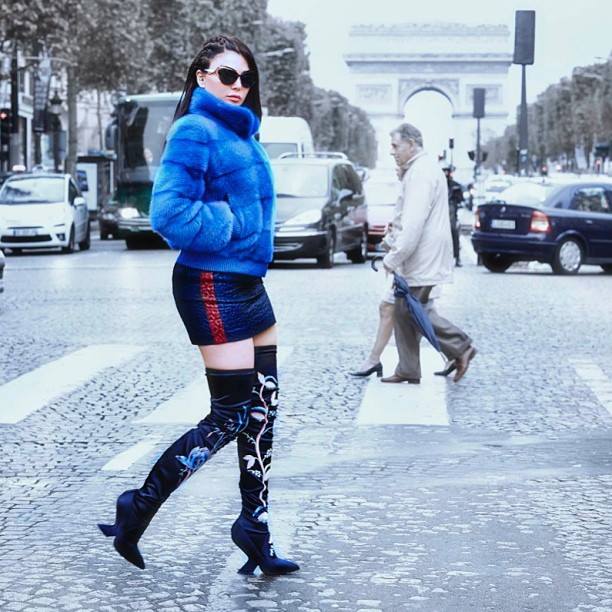 Haifa Wehbe in Paris 